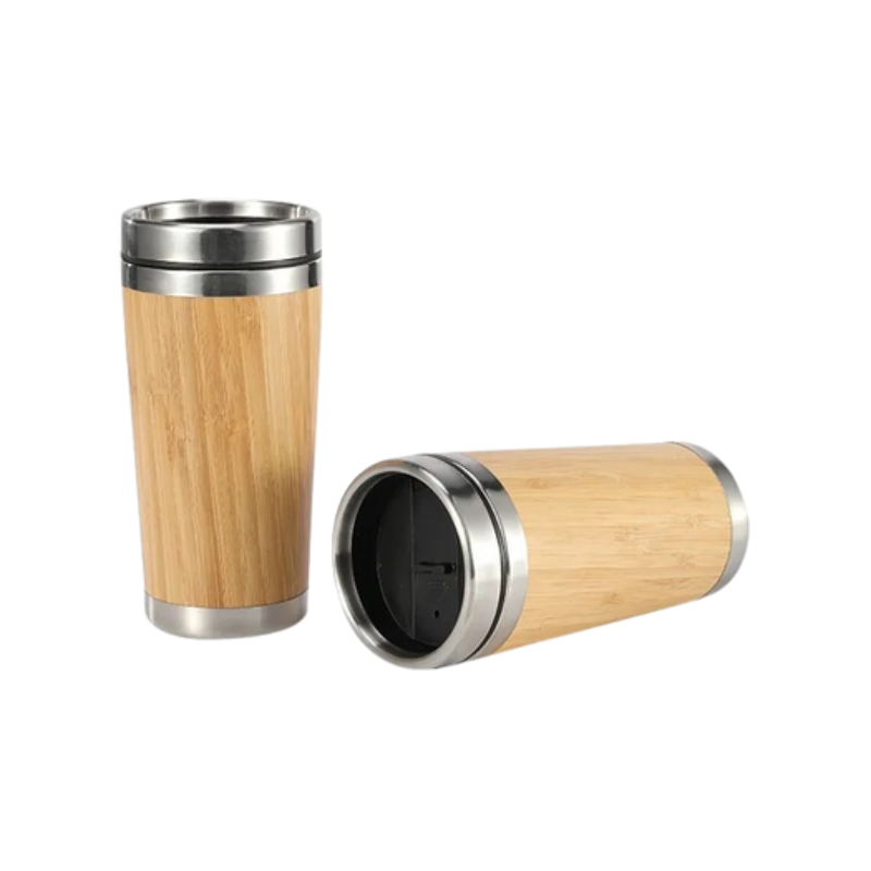 Classic Wooden Steel Mug