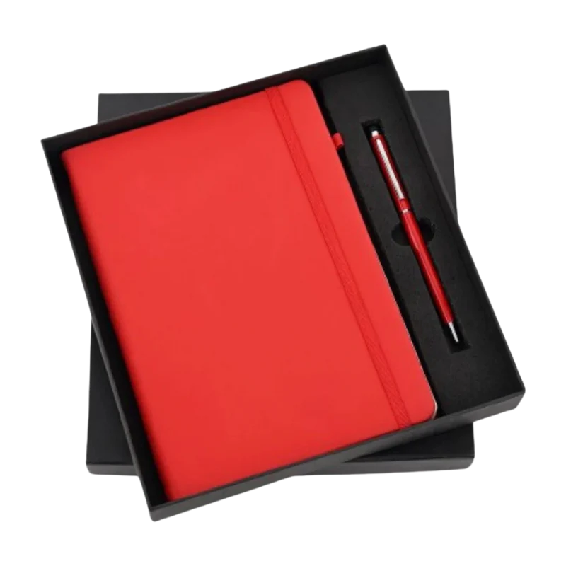 Red Elastic Pen & Diary