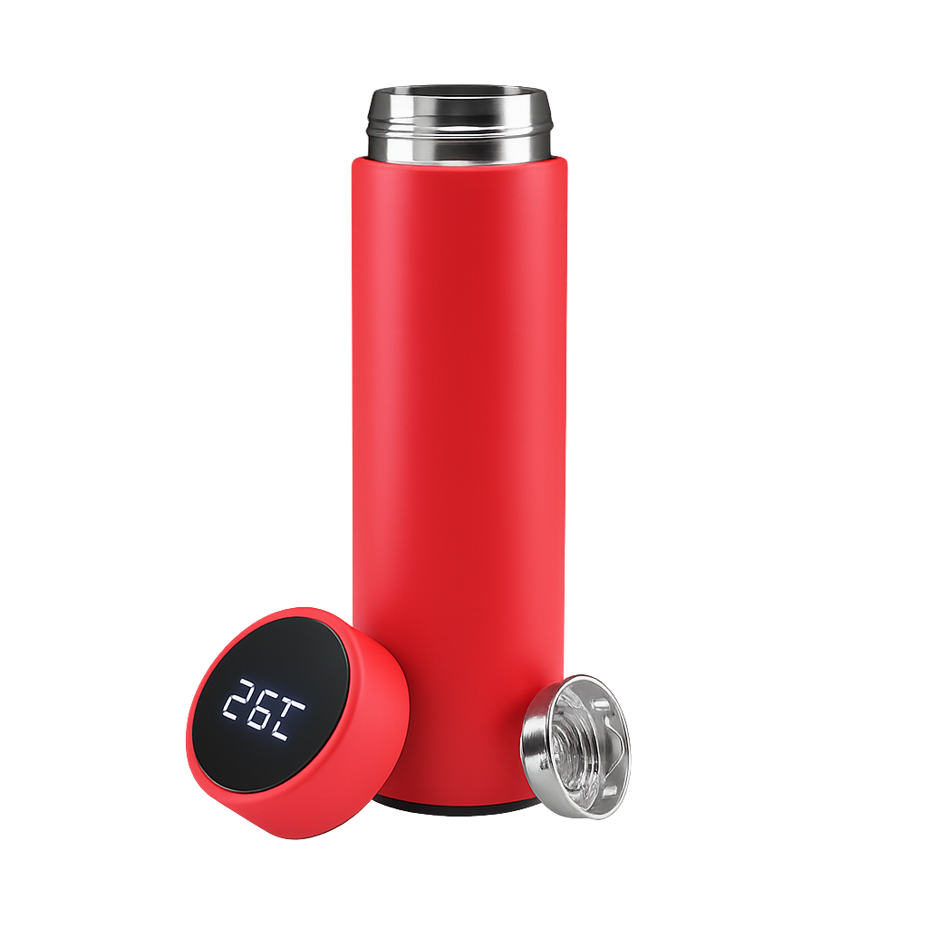 Temperature Display Bottle (Red)