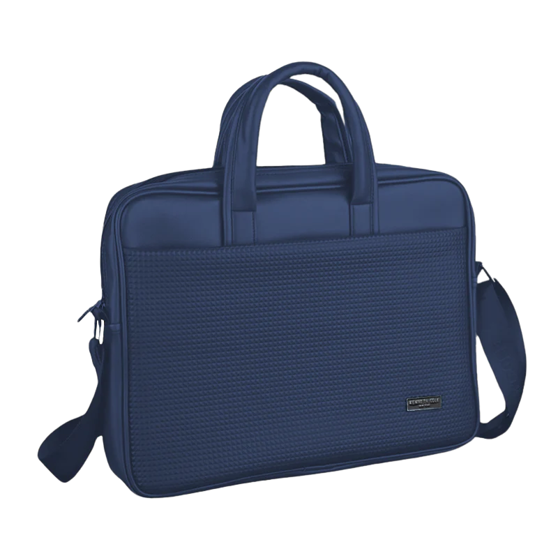 Kenneth Coal Pyramid Laptop Bag (Blue)