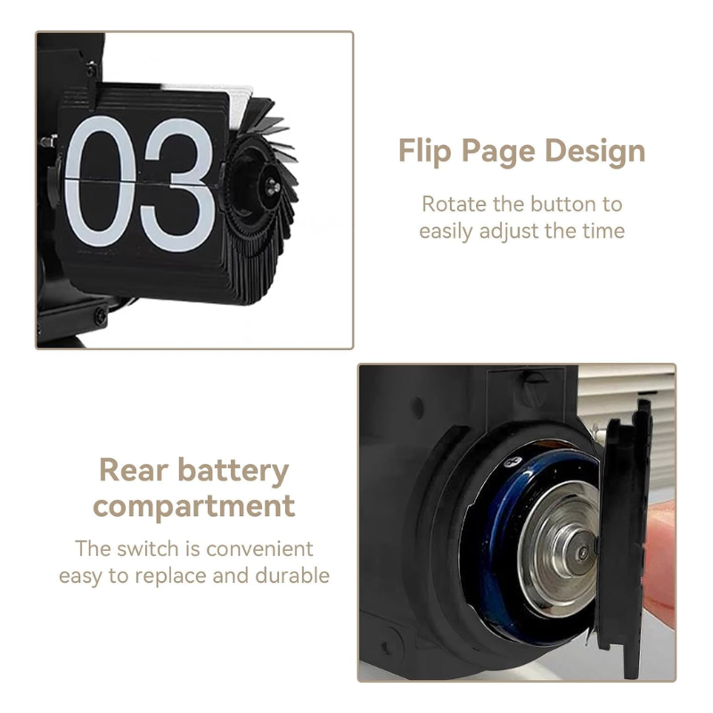Mechanical flip  clock