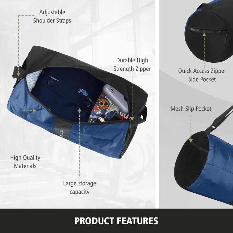 Giordano Duffle Bag (Blue)