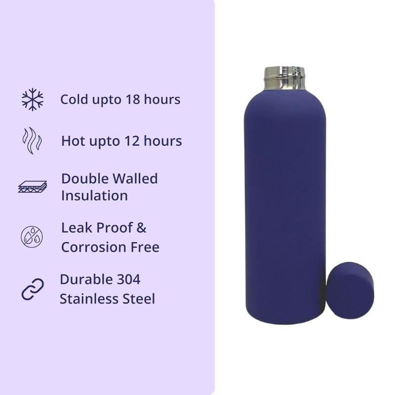 HydraGuard Steel Vessel (Navy Blue)