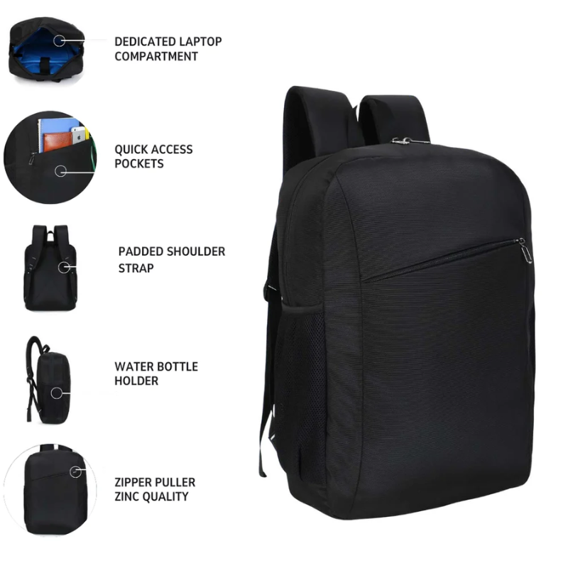 Elanva Black Backpack