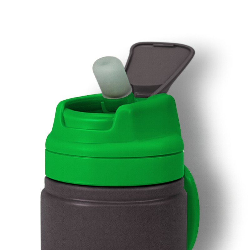 Vacuum Hot & Cold  Sports Sipper Bottle (Green)