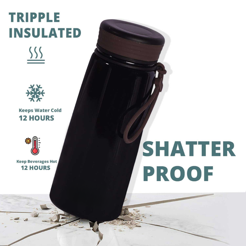 Office Essentials Steel Bottle (Black)