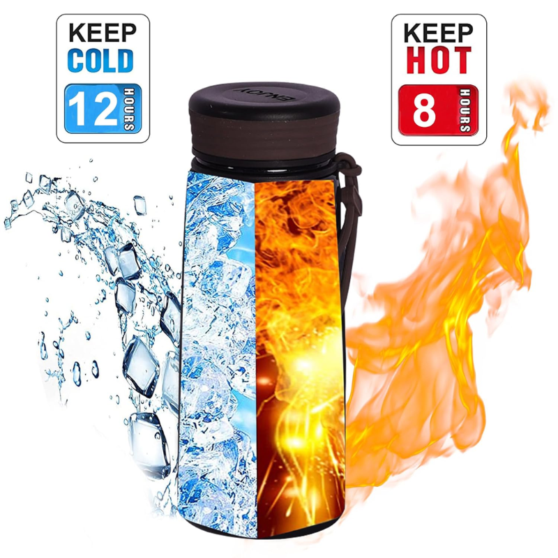 Office Essentials Steel Bottle (Black)